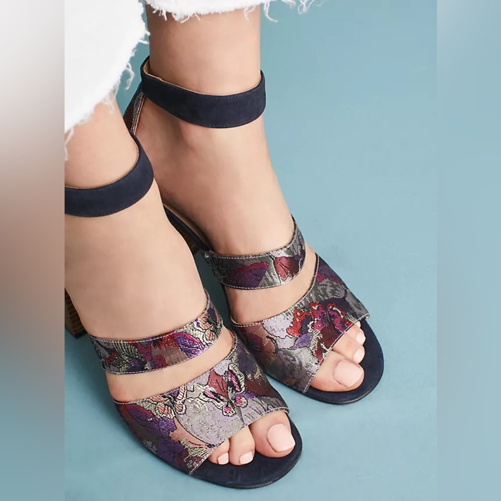 Anthropologie Mosaic Heels Size 6